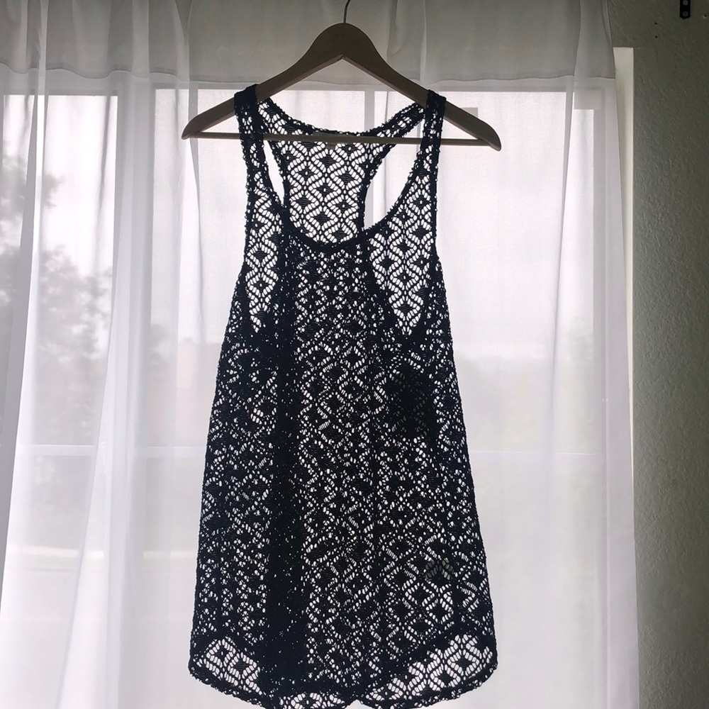 MIKEN swim black coverup